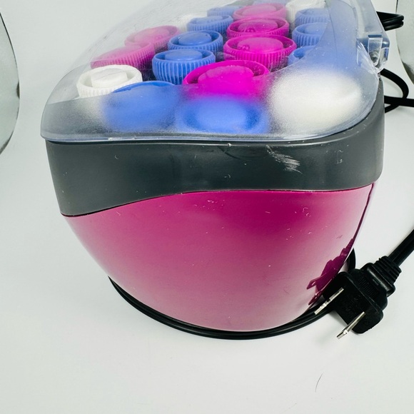 Remington Ionic Velvet Hot Rollers H-5600 3 Sizes NO CLIPS!Tested Working - Picture 6 of 11